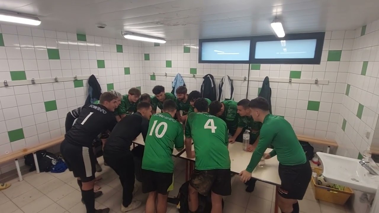 Les vestiaires de la A après la victoire 9-0 face à Trégastel