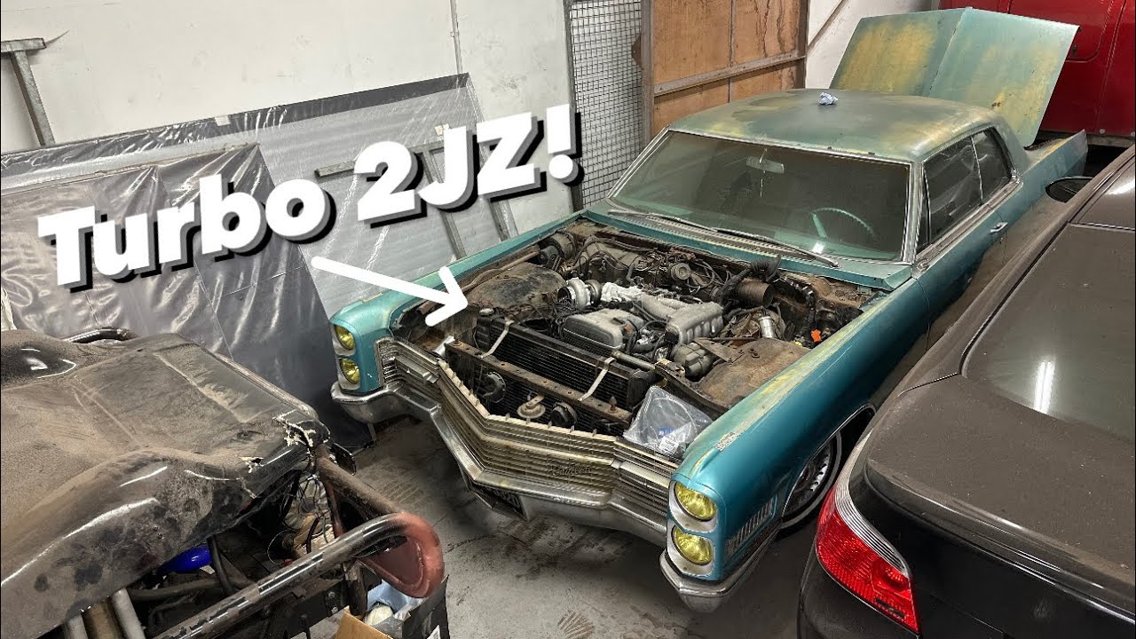The 2JZ Cadillac gets TURBO CHARGED!