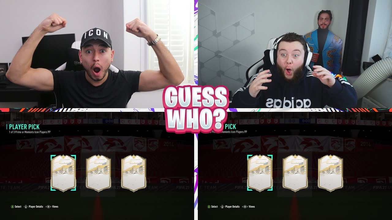 ICON MOMENTS PLAYER PICK GUESS WHO FIFA vs @KIRBZ63!!! (FIFA 21 ICON PICK)