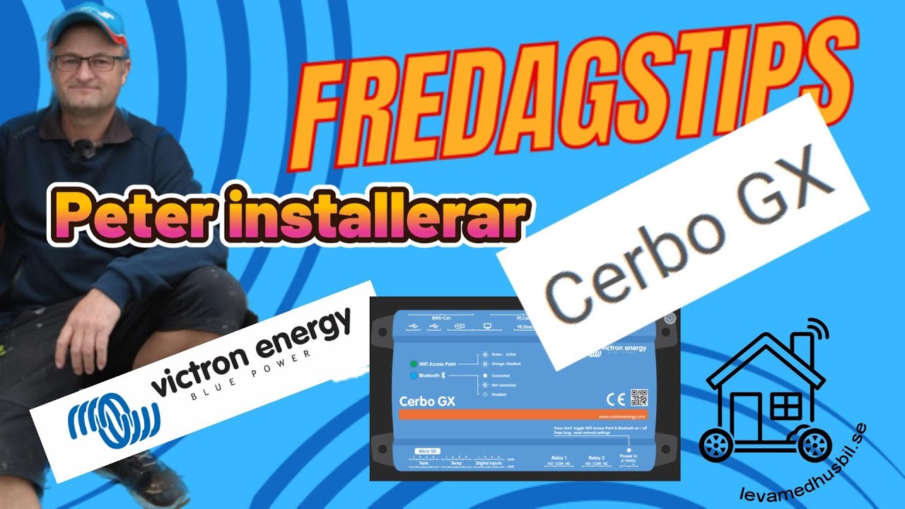 Peter installerar victrons CerboGX i husbilen