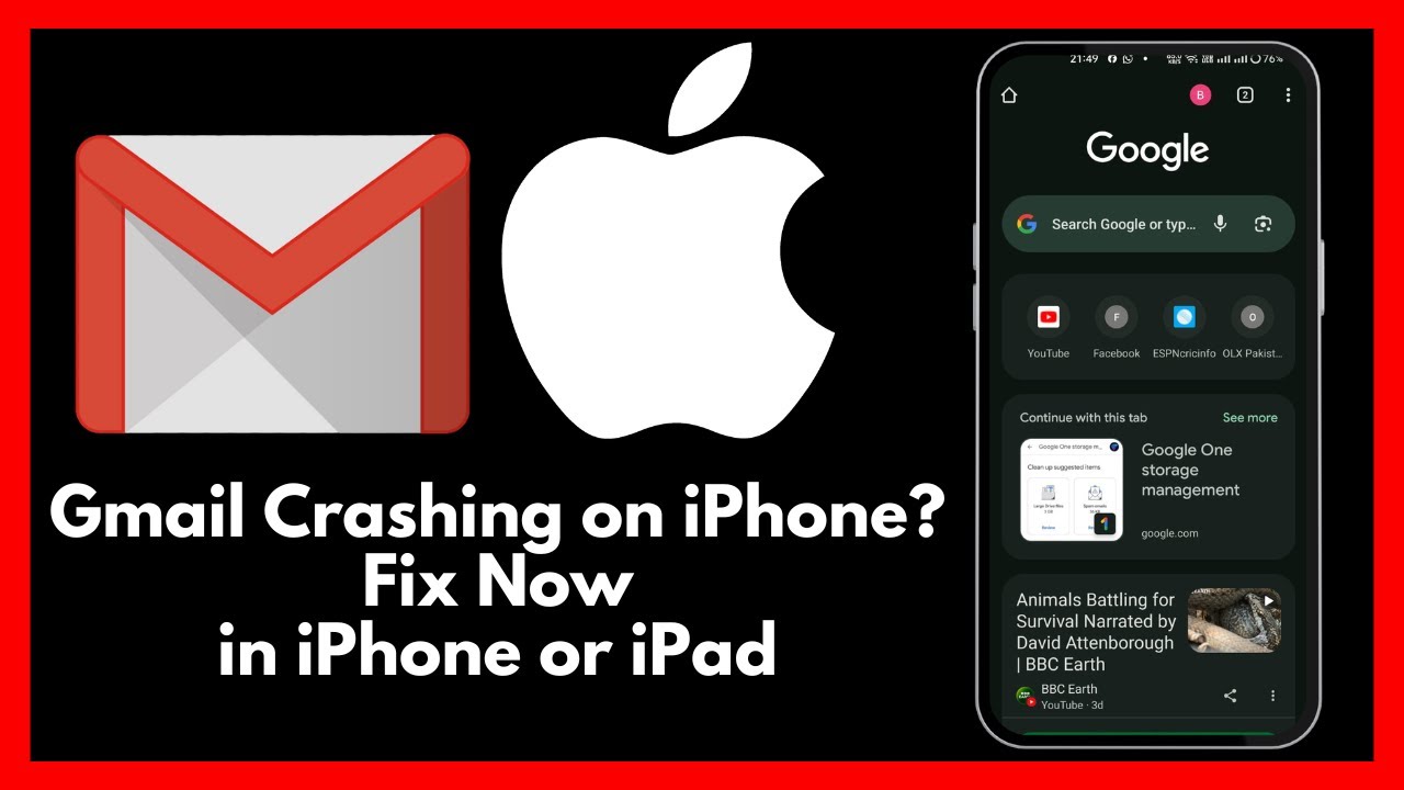 Приложение Gmail не открывается / вылетает на iPhone &mdash; ИСПРАВЛЕНИЕ за 2 минуты