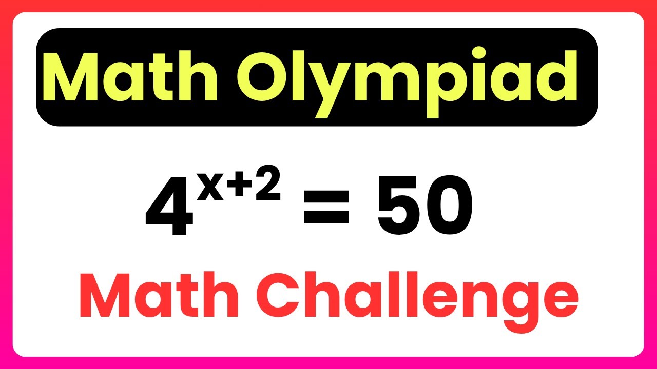 I Solved An Exponential Algebra Math Olympiad Problem