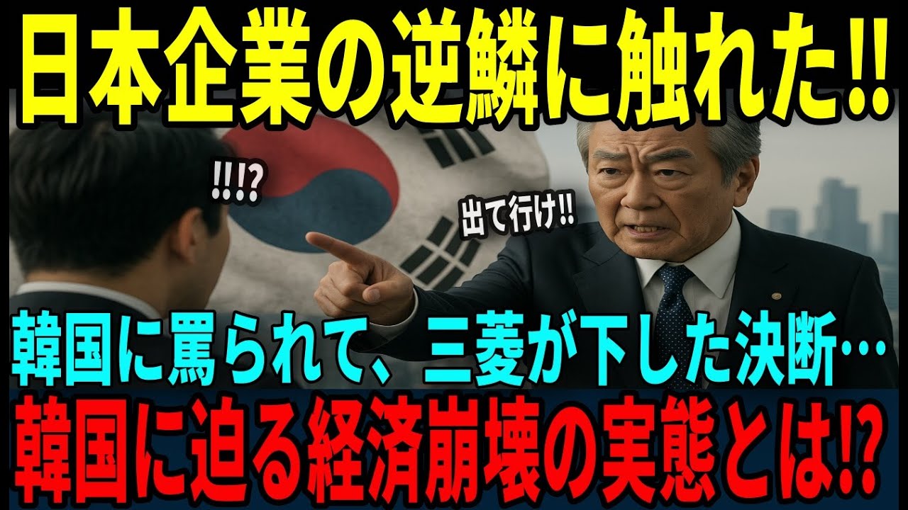 【海外の反応】「日本企業の逆鱗に触れた」三菱撤退で韓国に襲いかかる経済の地獄絵図とは…⁉