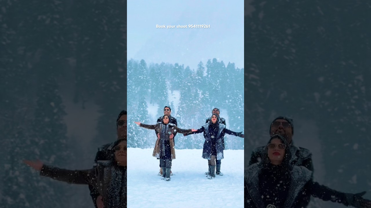 Live snowfall in Kashmir 😱❤️❤️#jannatkashmir #mountains #pahalgam #nature #thajiwasglacier #snow