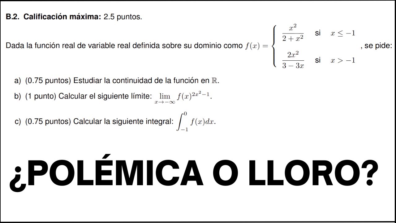 🚨Resolviendo La POL&Eacute;MICA - EBAU MADRID 2023 MATEMATICAS II 🚨