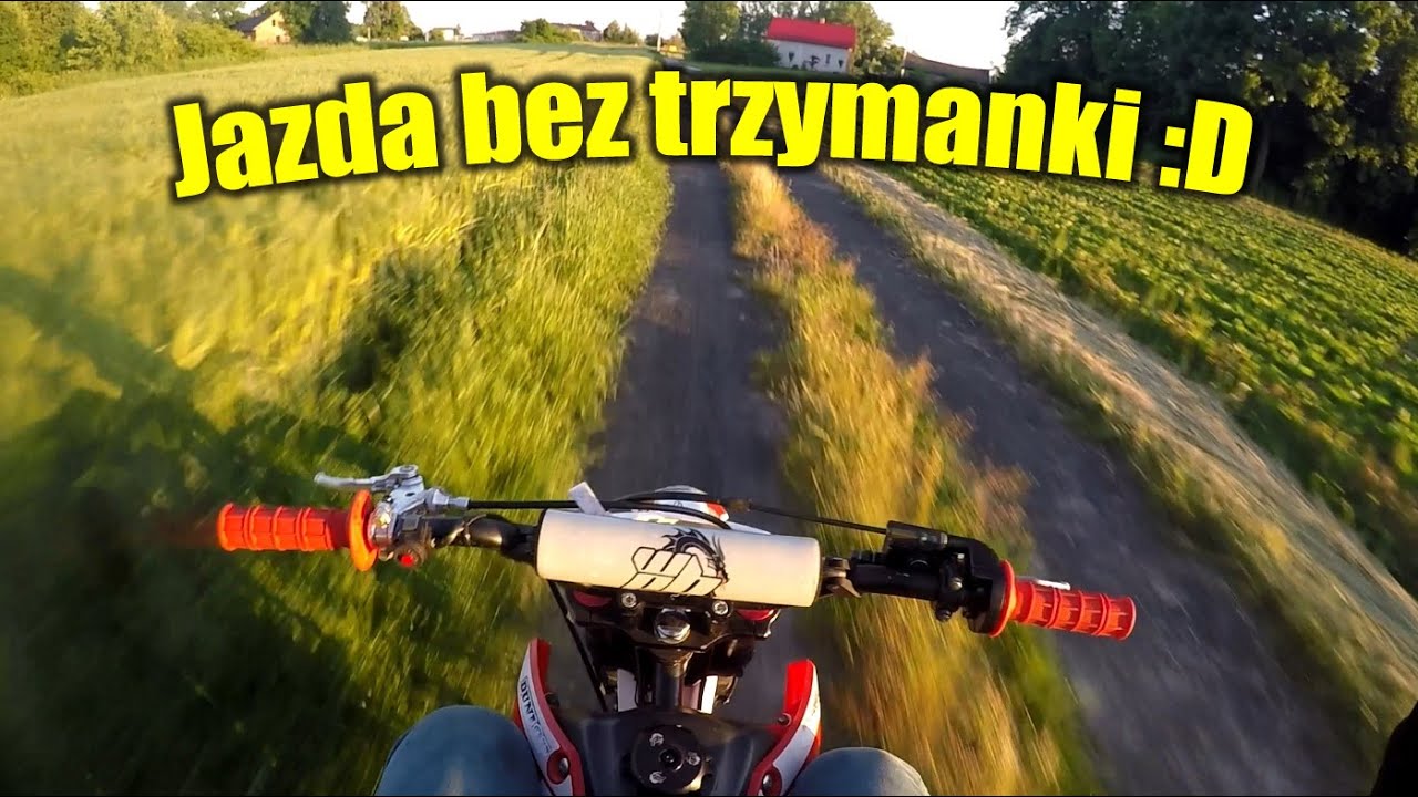 Pierwsze metry na PitBike 170 MRF Detroit na niewyregulowanym gaźniku🔥😈
