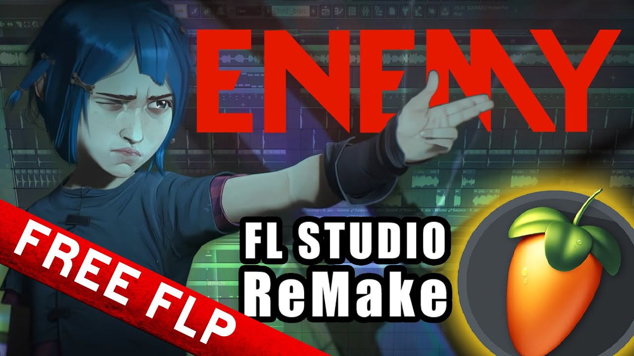 Imagine Dragons & J.I.D - Enemy FL Studio ReMake (FREE FLP)