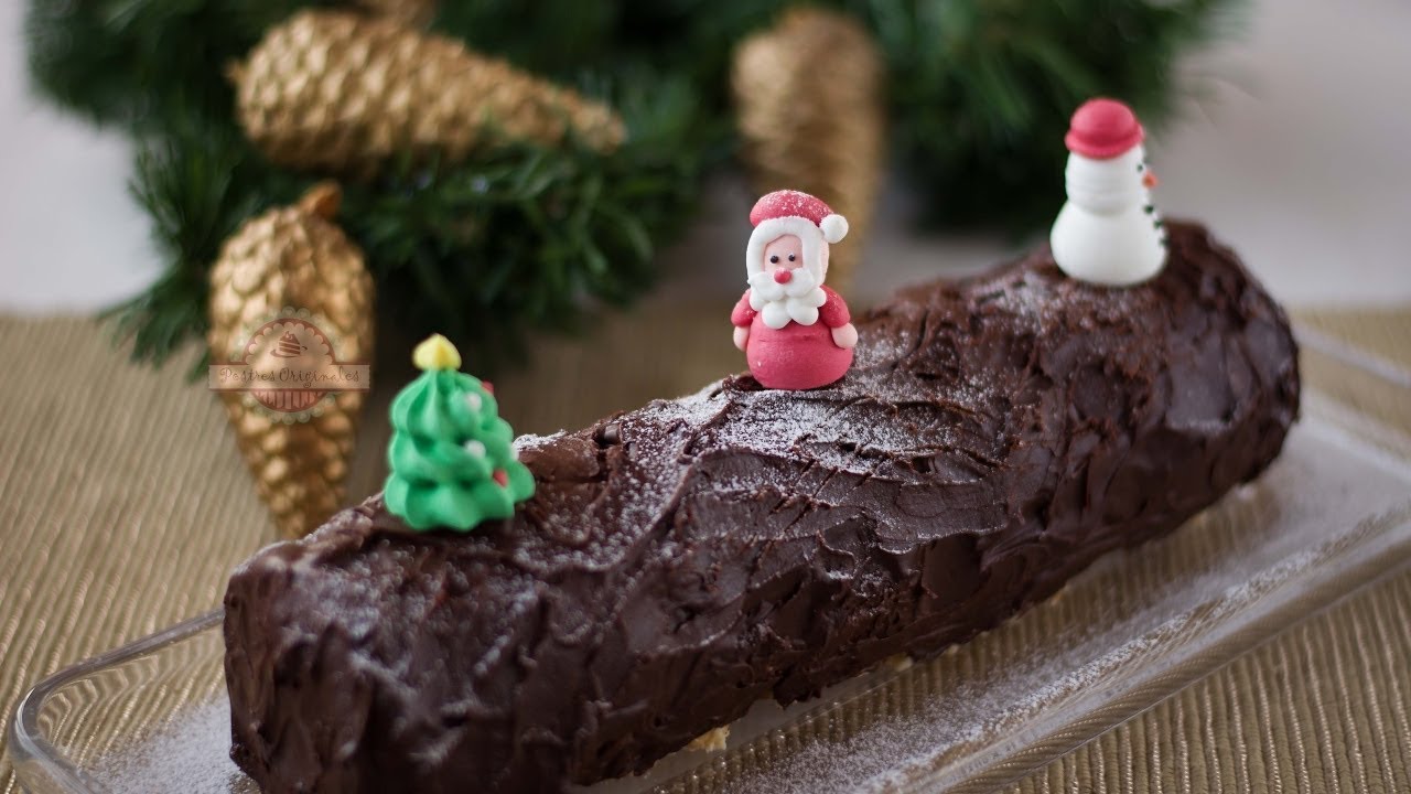 Como hacer Tronco de Galletas para Navidad | Tronco de Navidad Sin Horno