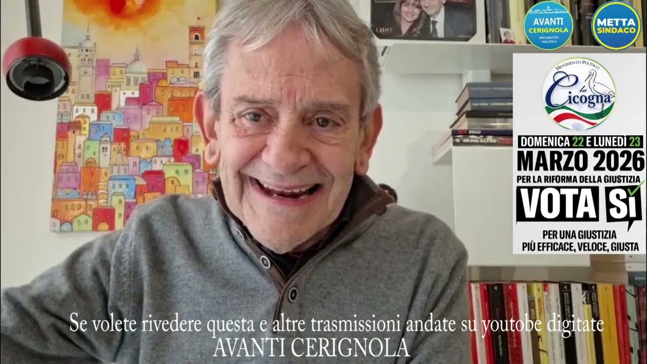 Buongiorno Cerignola, lunedì 16 febbraio 2026  La striscia quotidiana dell’avv Francesco Metta