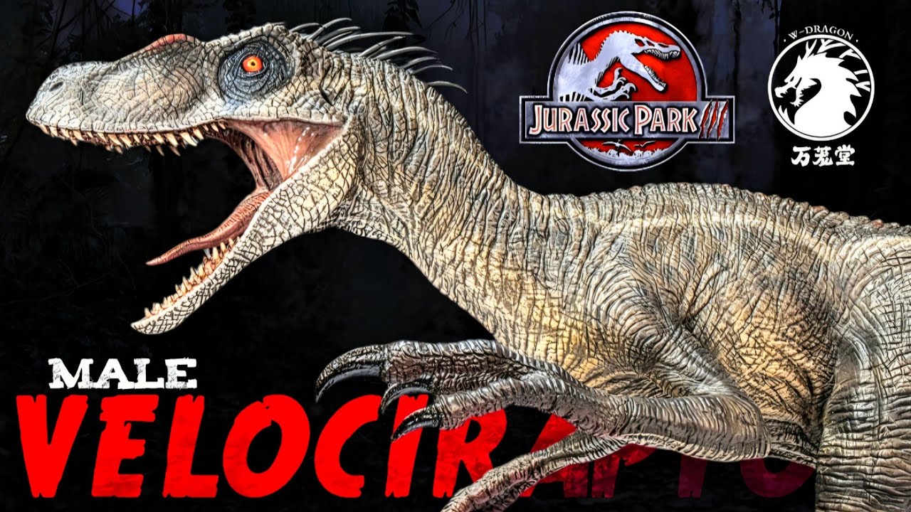 Обзор велоцираптора-самца из фильма &laquo;Парк Юрского периода 3&raquo; от W Dragon!!!