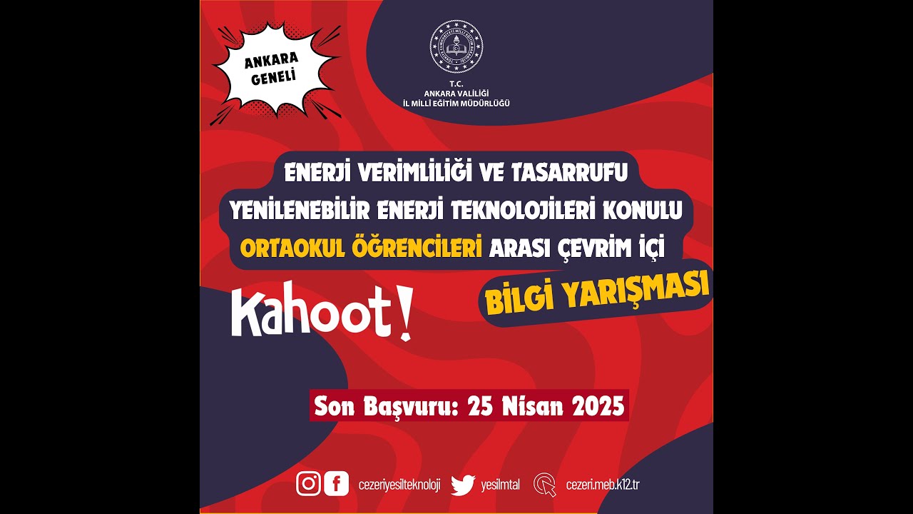 3. ANKARA GENELİ ENERJİ VERİMLİLİĞİ YARIŞMASI