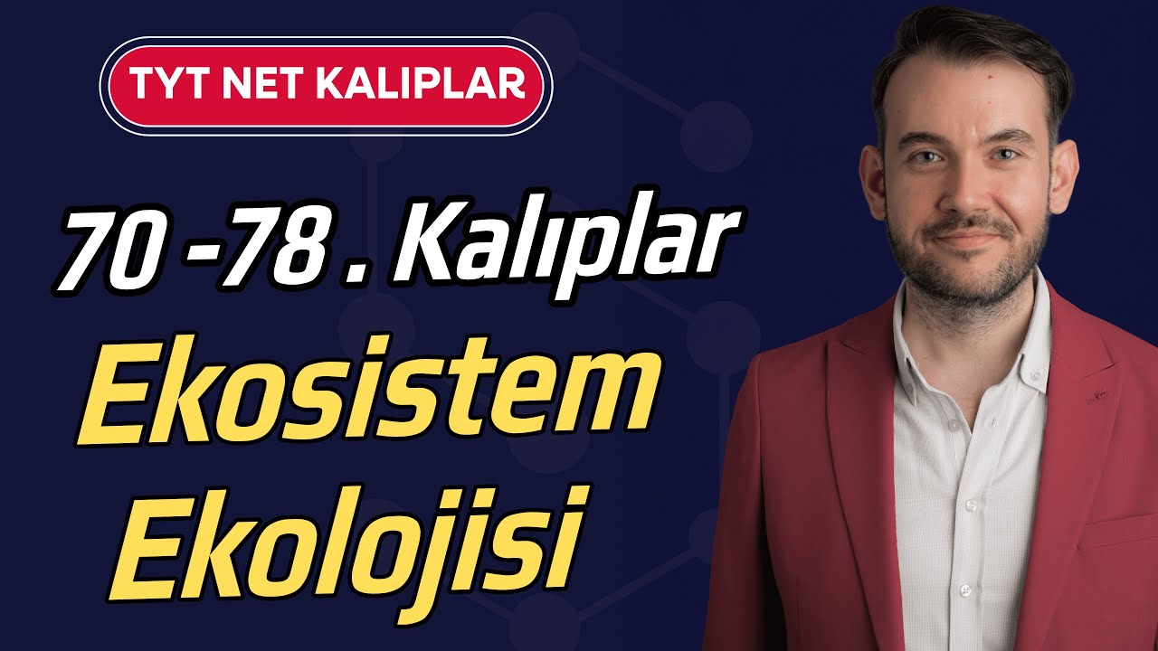Ekosistem Ekolojisi l TYT Biyoloji l Net Kalıplar l 70-78