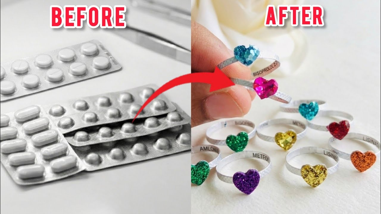 Stop Throwing These Away! 😱 DIY Ring from Medicine Packs