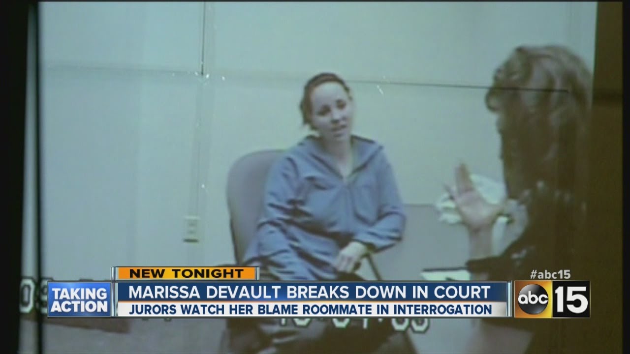 Marissa DeVault breaks down in court