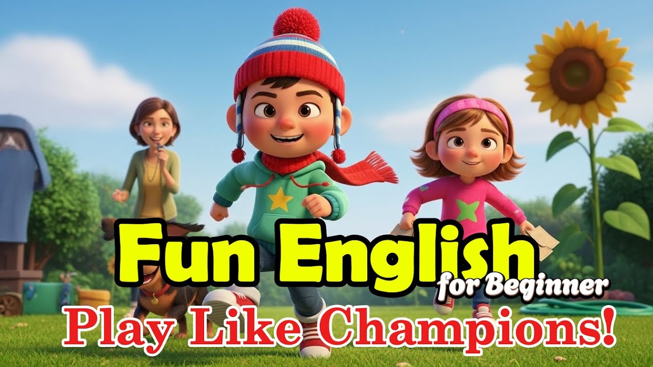The Backyard Olympics - Easy English Story for Kids | #easyenglish