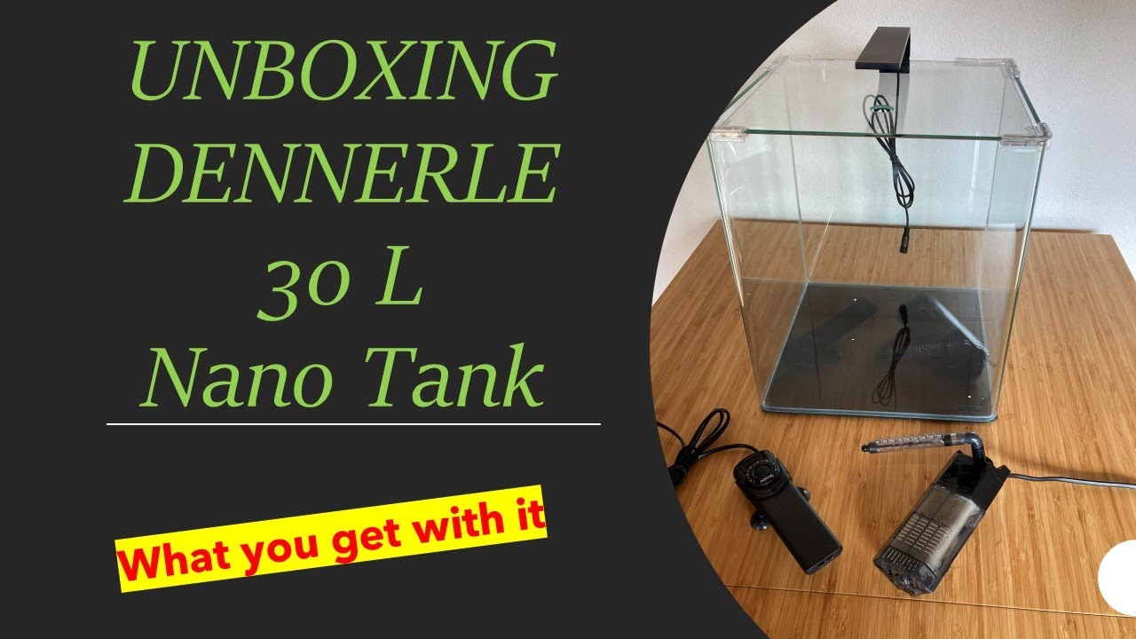 Dennerle Nano Cube 30 L / 8 Gal aquarium with Chihiros C series light