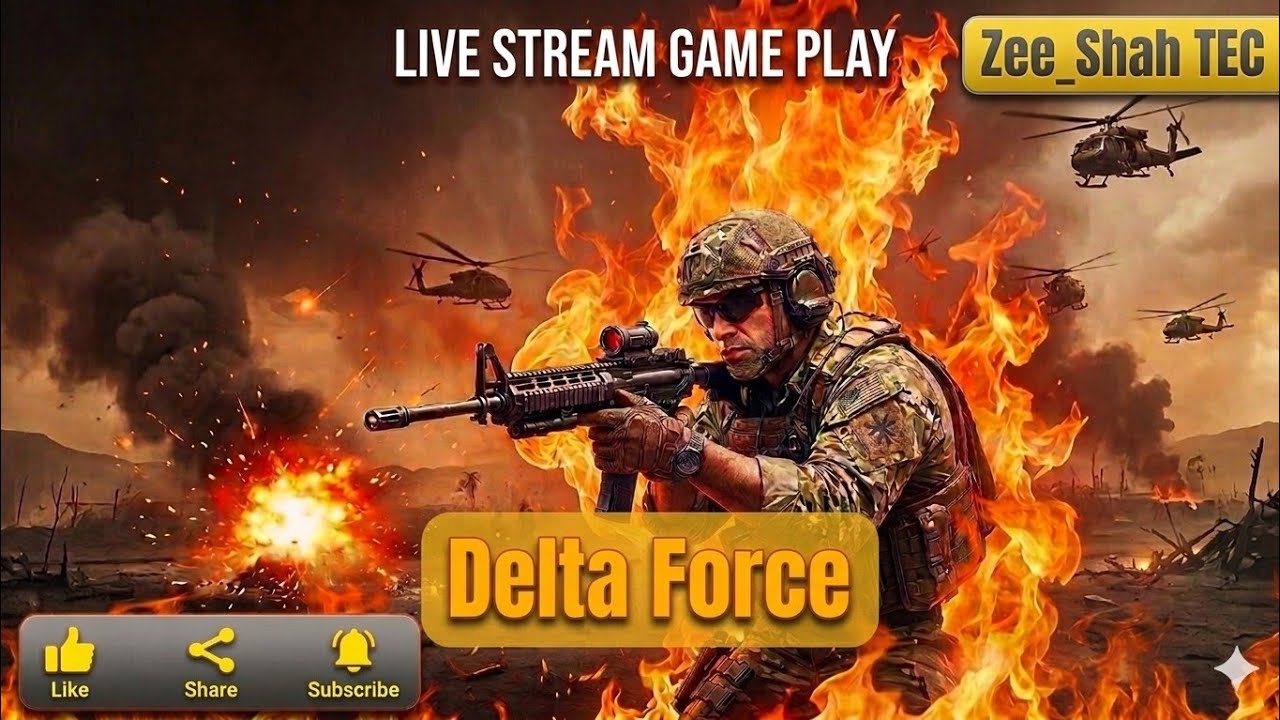 Delta Force: Hawk Ops - Intense Live Gameplay! 🔥 | Zee_Shah TEC