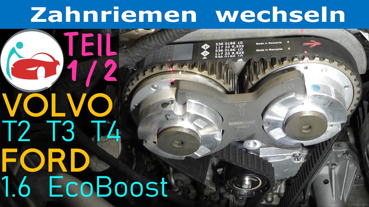 Zahnriemen wechseln beim 1.6 EcoBoost Motor eines Ford Focus MK3 (DYB) mit Wasserpumpe Teil 1 von 2