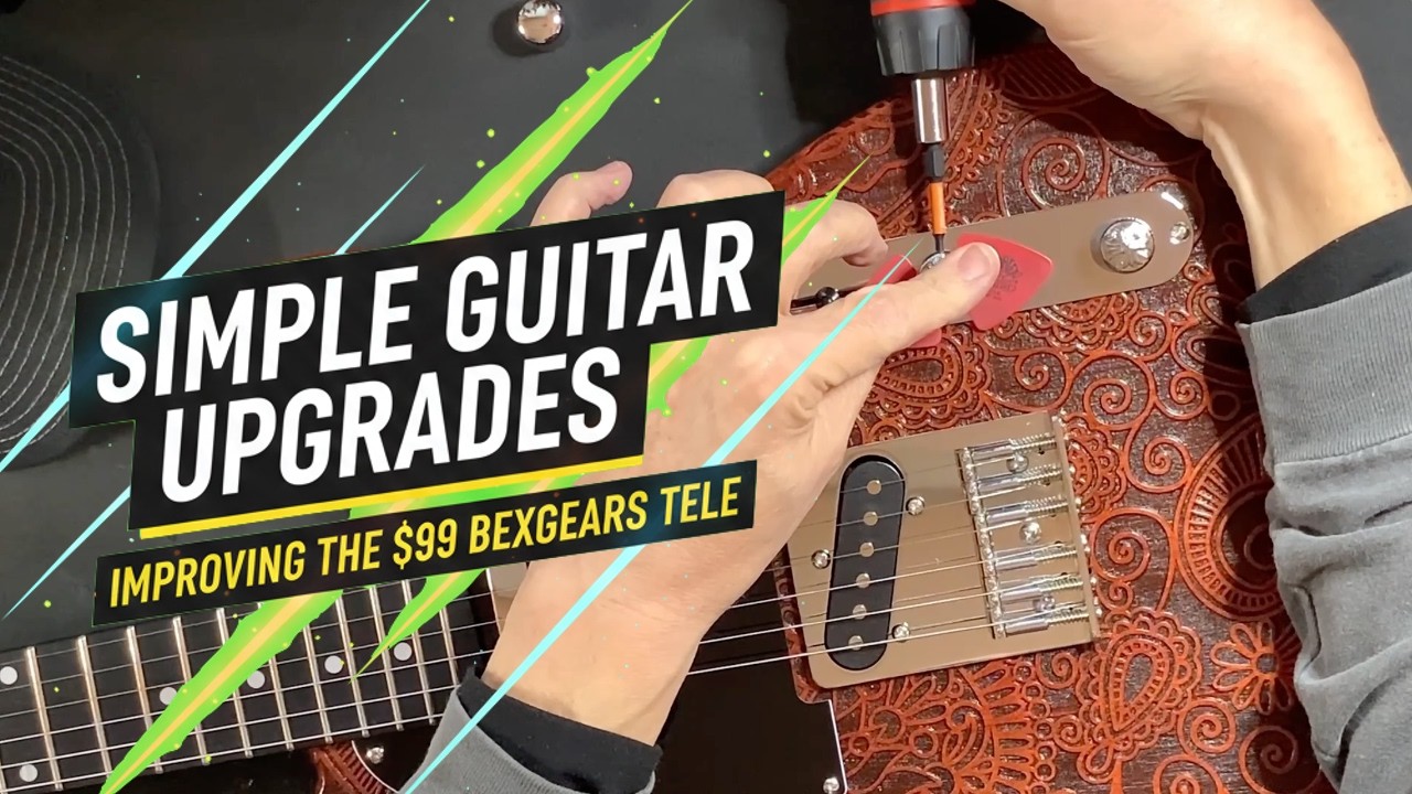 Простые улучшения для гитары из набора | Как улучшить гитару Telecaster от BexGears за 99 долларов