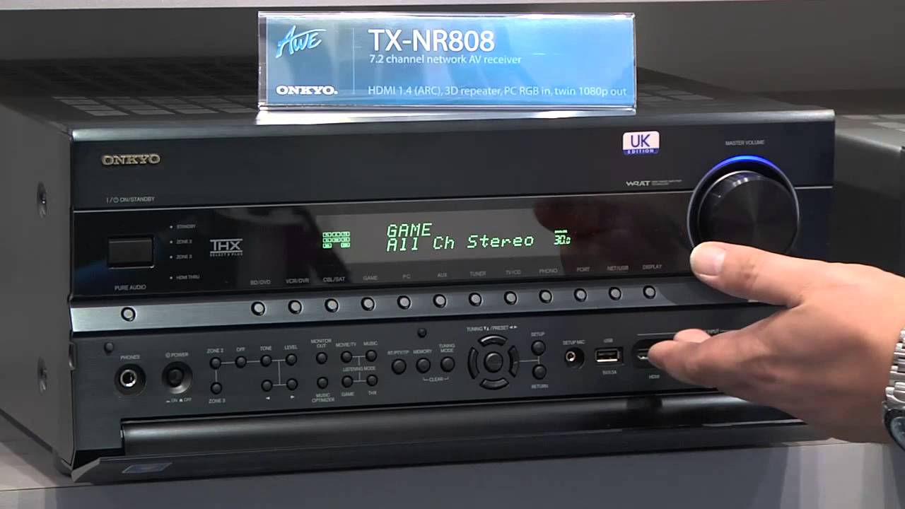AWE Lines Up The New Onkyo TX-SR608, 708, 808 And TX-SR10...