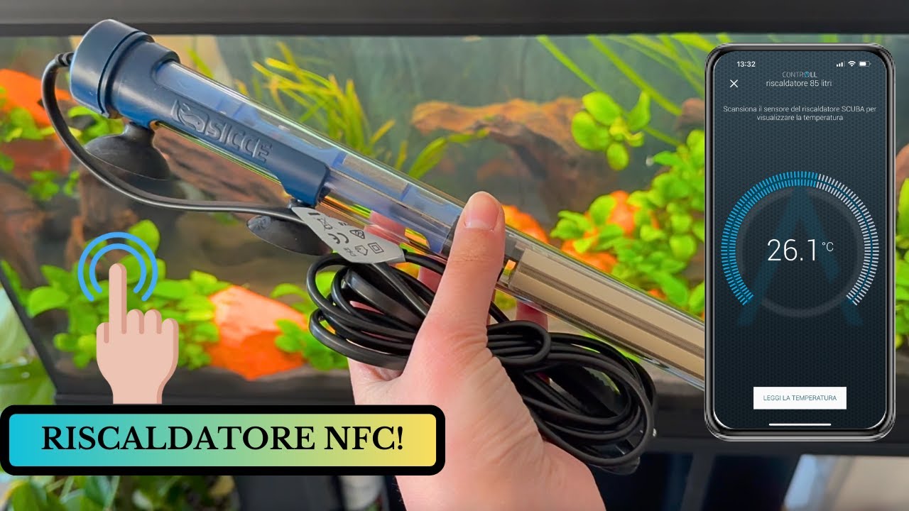 Cambio la TEMPERATURA dell'acquario dal telefono! Riscaldatore Sicce NFC 🔥