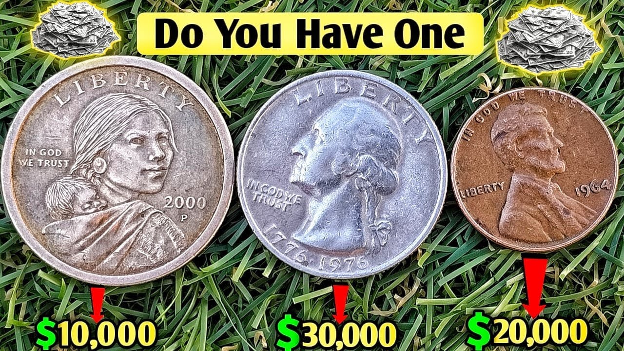 Top 3 Most Rare Coins that could make you BIG MONEY_1964 SMS Penny,1976 Bicentennial,2000 P 1$