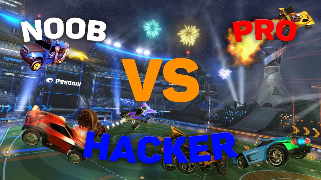 NOOB vs PRO vs HACKER - Rocket League