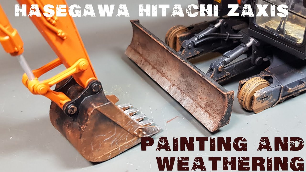 Painting/Weathering Hasegawa's Hitachi Zaxis 135 US Part 1