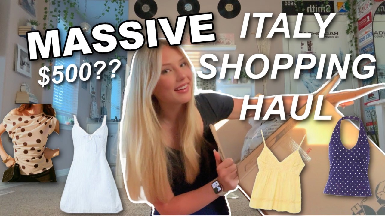 HUGE summer vacation shopping haul for my ITALY TRIP!!!