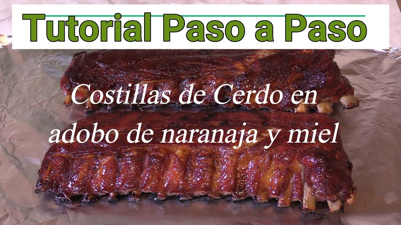 Costillas de Cerdo en adobo de naranja y miel