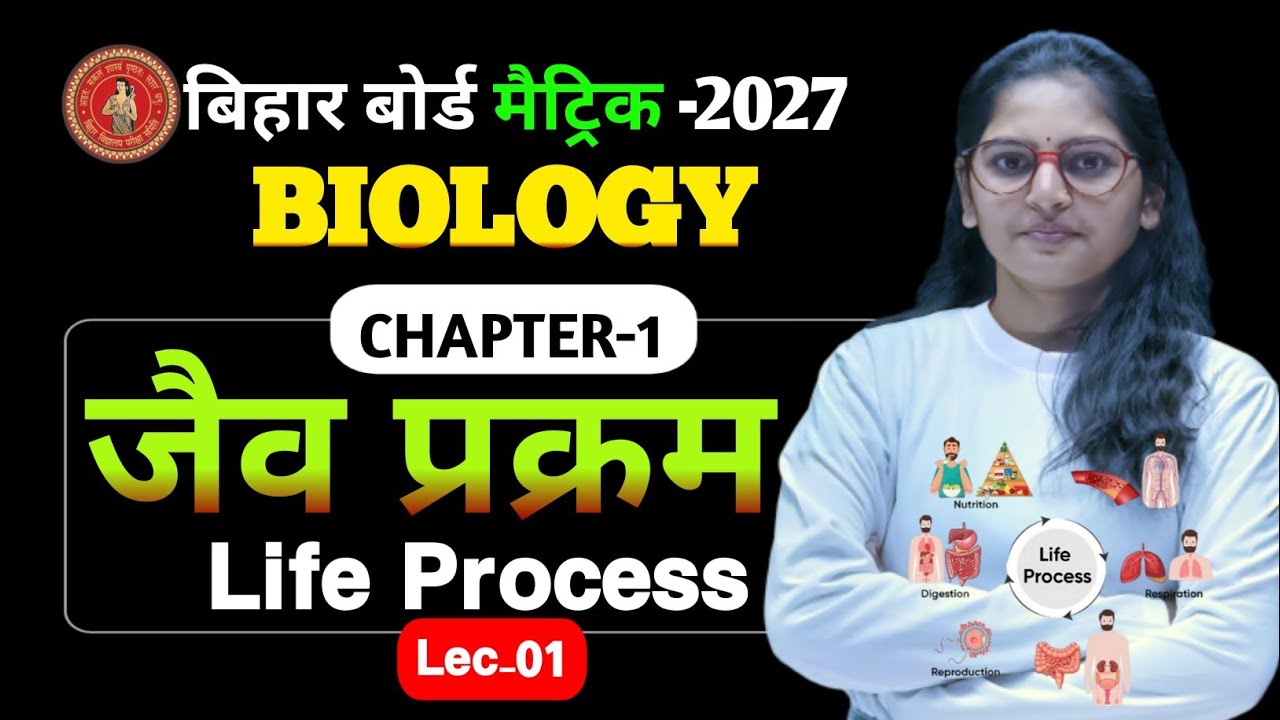 10th Biology CH-01 (L1) Jav Prakarm Class 10th I Bihar Board I Life Process by Suprita Ma'am