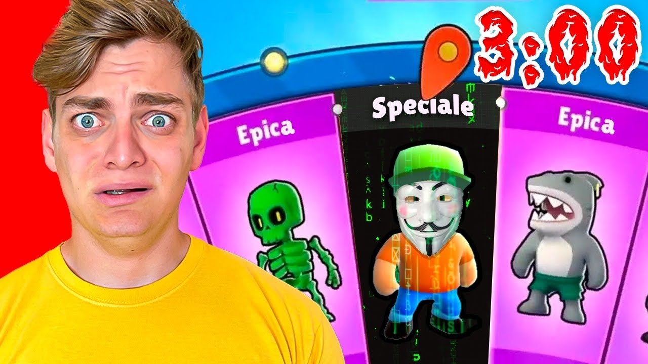 GIOCO A STUMBLE GUYS ALLE 3:00 di NOTTE E INCONTRO UN HACKER!
