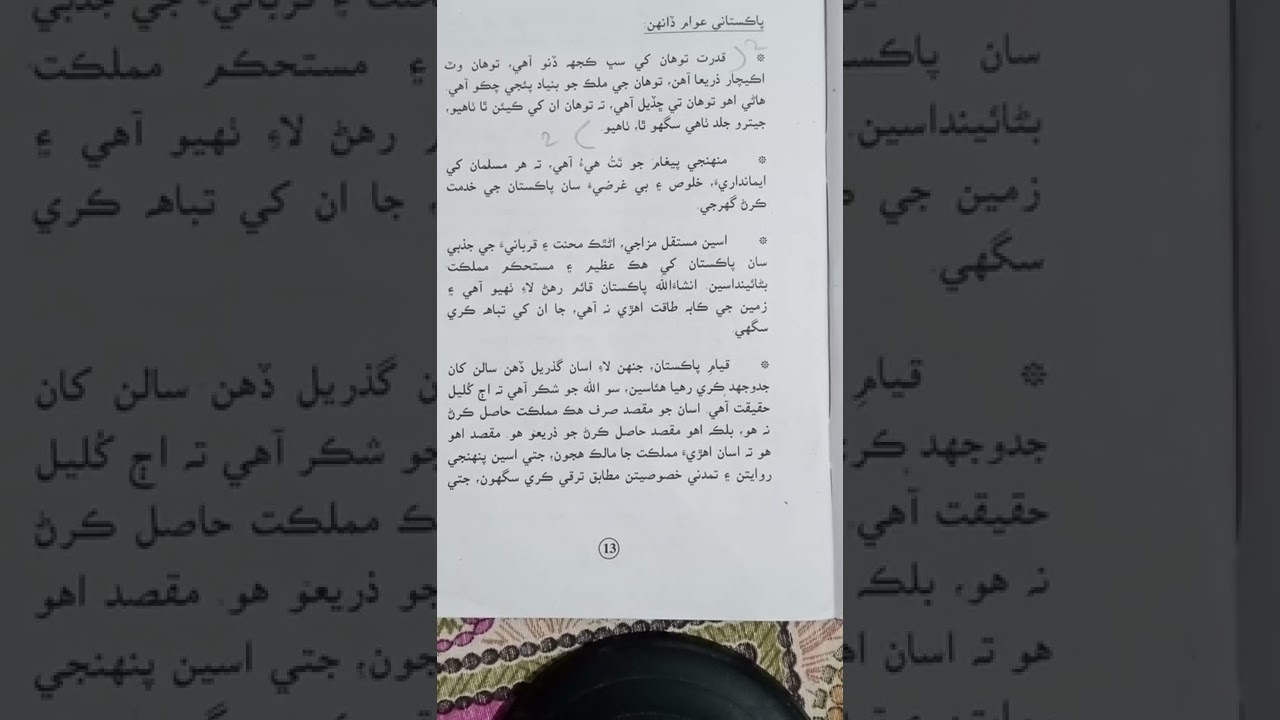 Class X Sindhi Chapter # 4 {Quaid-e-Azam Ja Irshad} Completely Explain...✔