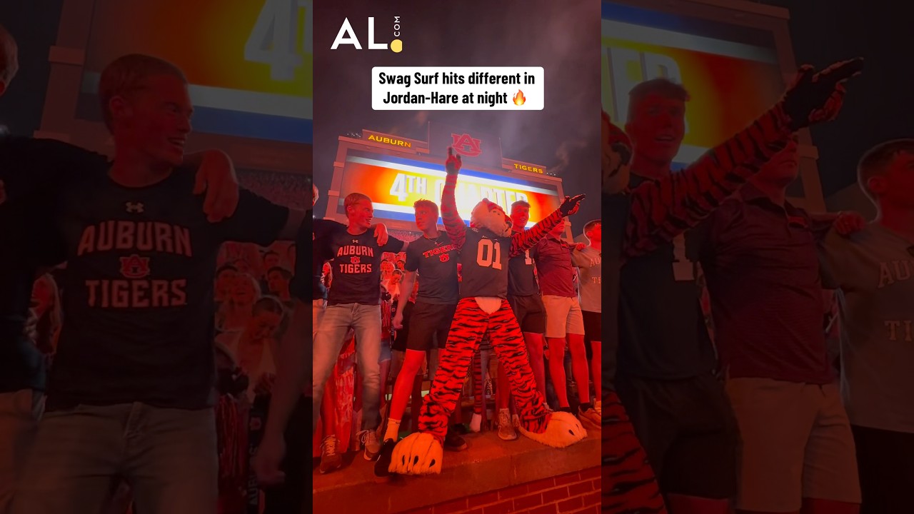 Swag Surf at night in Jordan-Hare 🔥