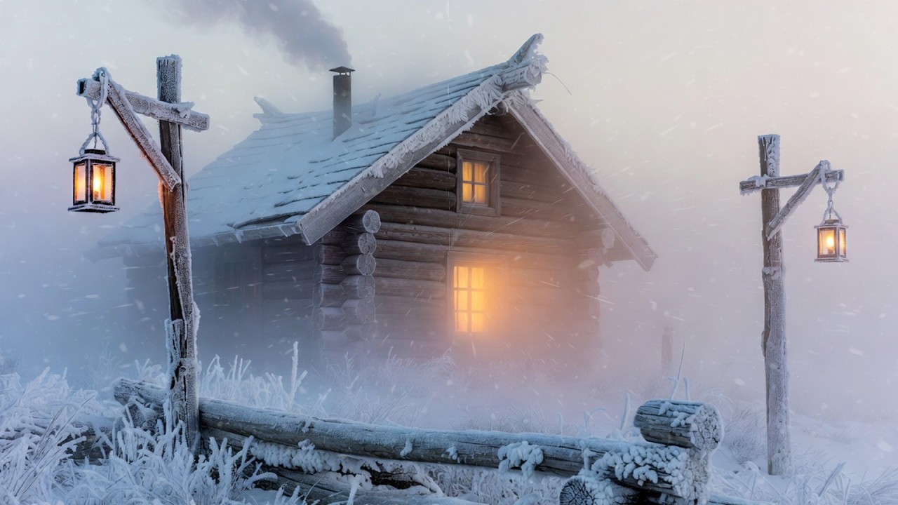 Deep Sleep Relaxing ❄️ Gentle Wind and Snowstorm Sounds for Deep Sleep Relaxation Stress Relief