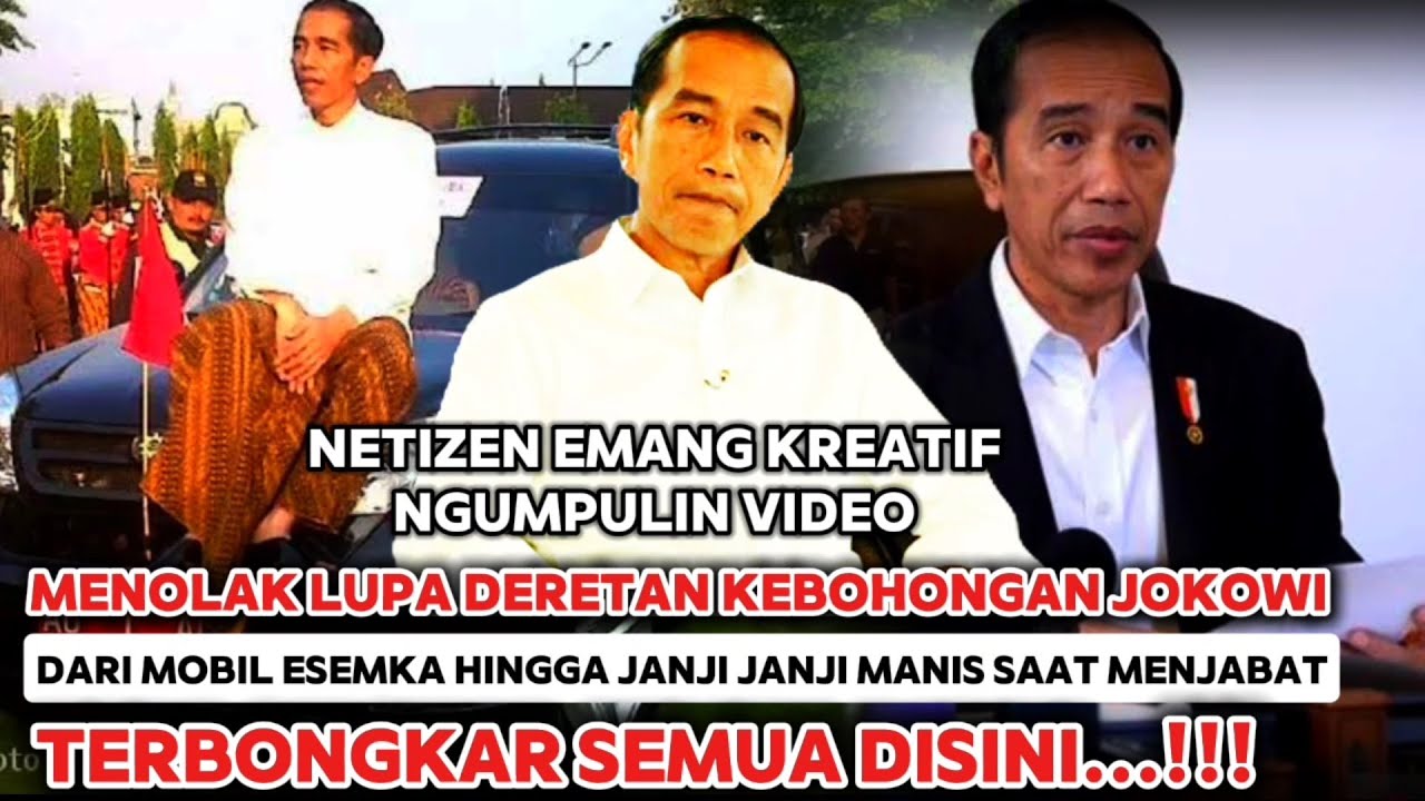 NETIZEN BONGKAR DERETAN KEBOHONGAN JOKOWI