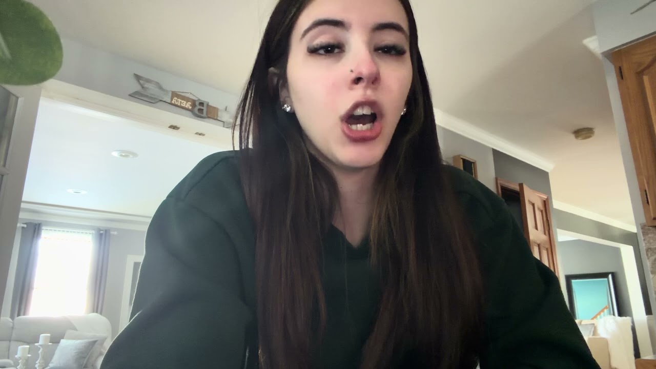 Reciting a poem