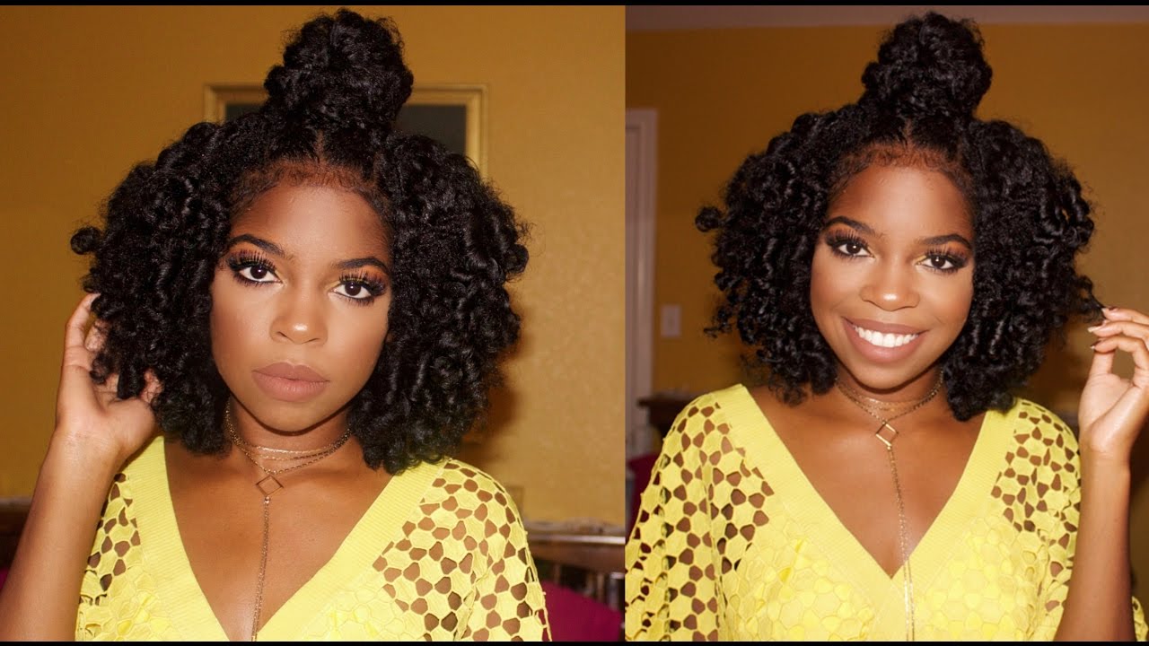Braided Half up-Half down On Natural Hair FT. Kurlee Belle + GIVEAWAY(closed)