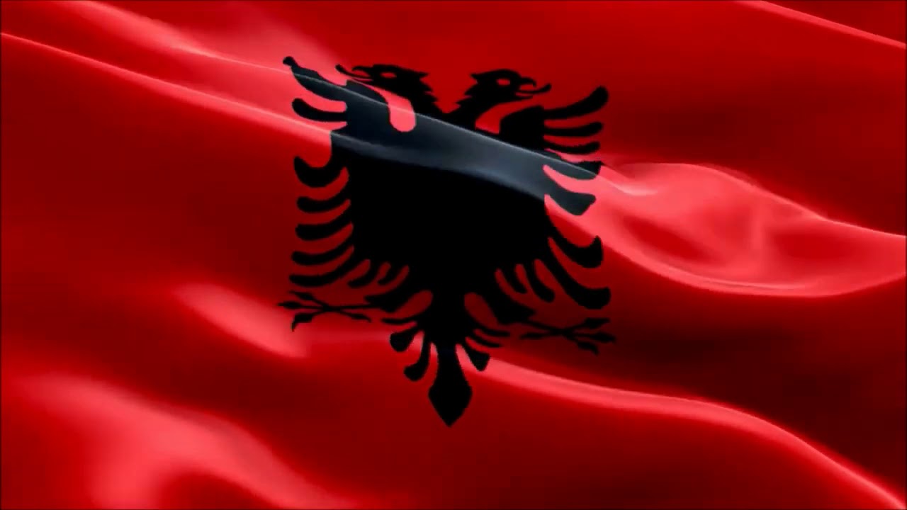 ALBANIA   3 Hours Long   Waving Funeral Flags