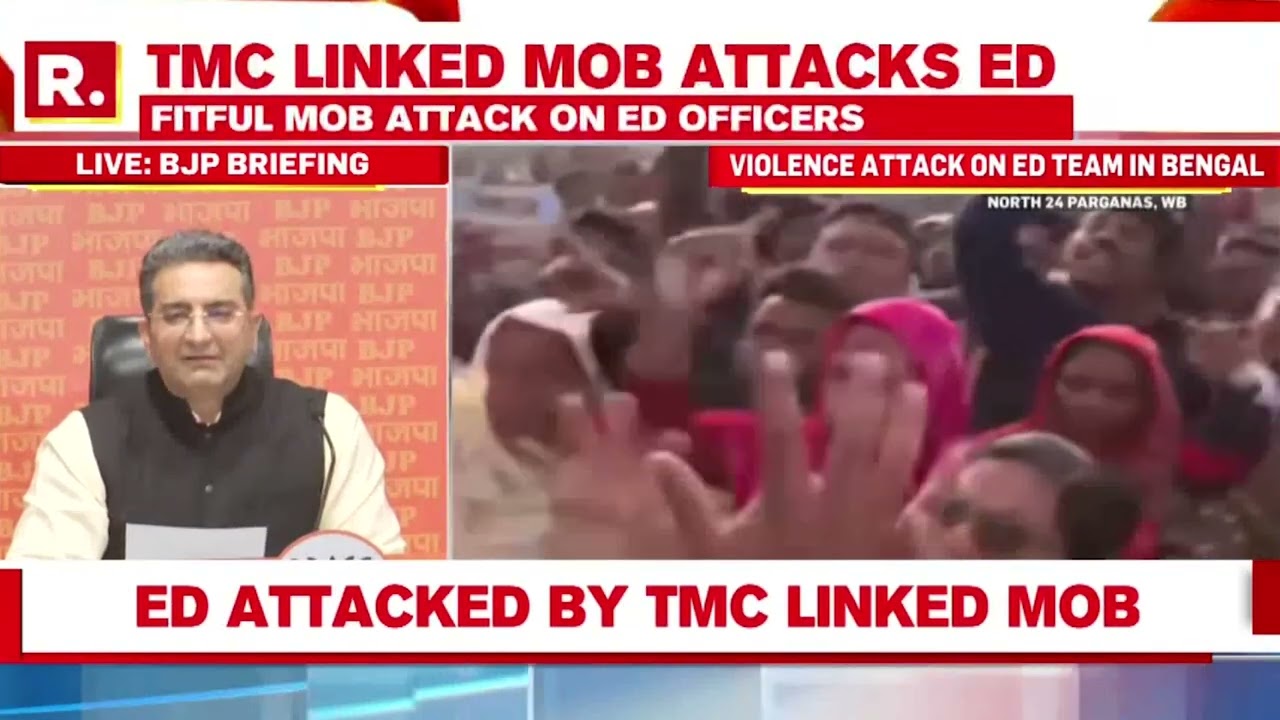 BJP Lashes Out At Mamata Banerjee Over Attack On ED Officers In West Bengal