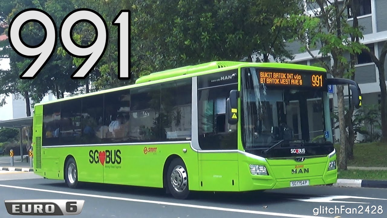[SMRT] First Day - New Bus Service 991 - MAN NL323F A22 Euro 6 Gemilang