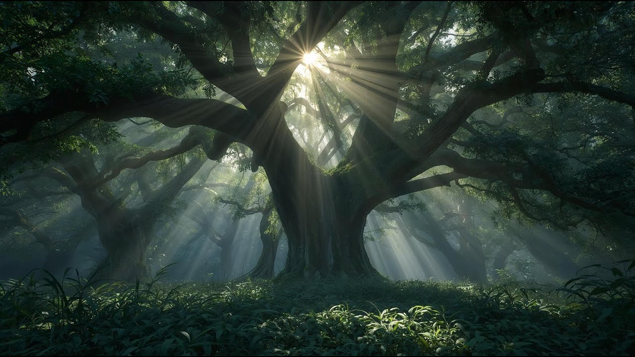 Misty Forest - Relaxing Medieval Instrumental Music for stress relief | 4K