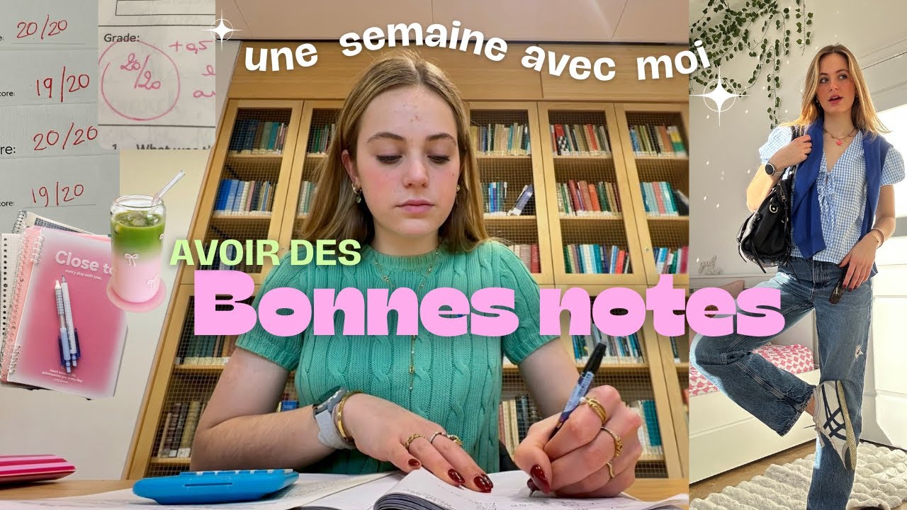 SEMAINE de RÉVISIONS: Avoir des Bonnes notes, conseils, study vlog