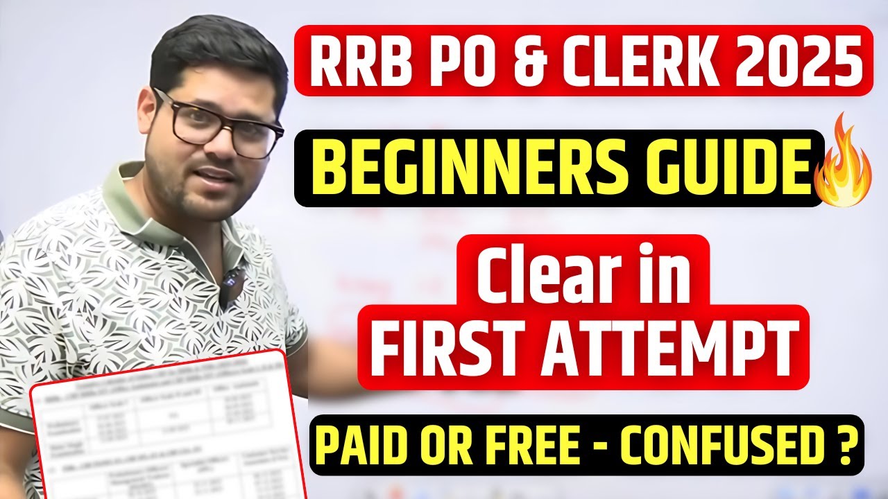 🚨  Beginners Guide - How To Crack RRB PO & Clerk In First Attempt | Bank Exam 2025 | Ankush Lamba