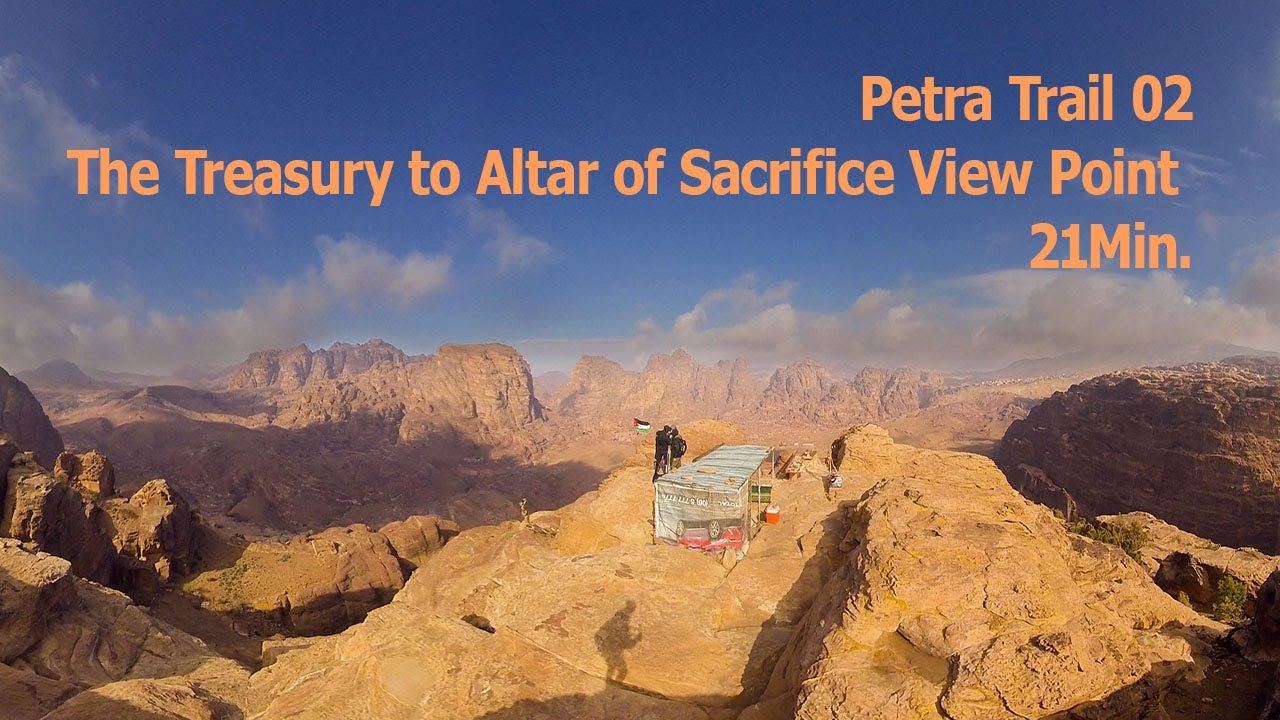 Petra.The Treasury to Altar of Sacrifice View Point Trail VR 5K 360