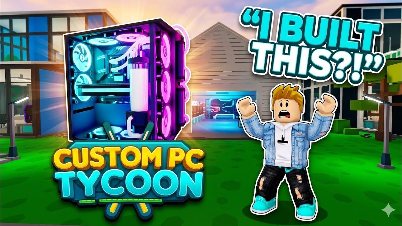 I built the custom PC in Roblox #gameplay #roblox
