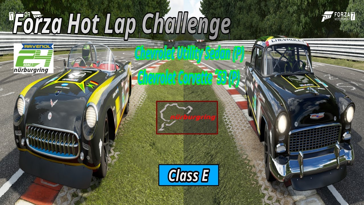 Chevrolet Corvette ´53 (P) vs Chevrolet Utility Sedan (P) Nürburgring 24H HLC !!