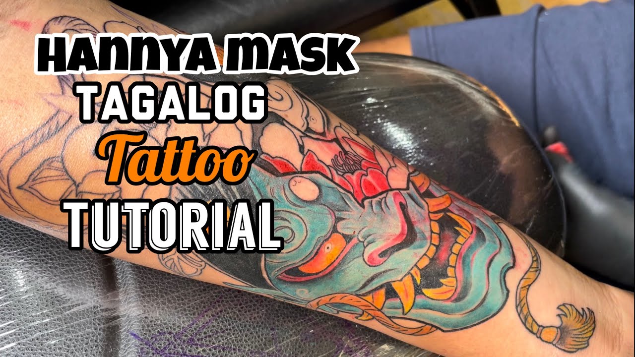 HANNYA MASK TAGALOG TATTOO TUTORIAL  @recktattooph8409