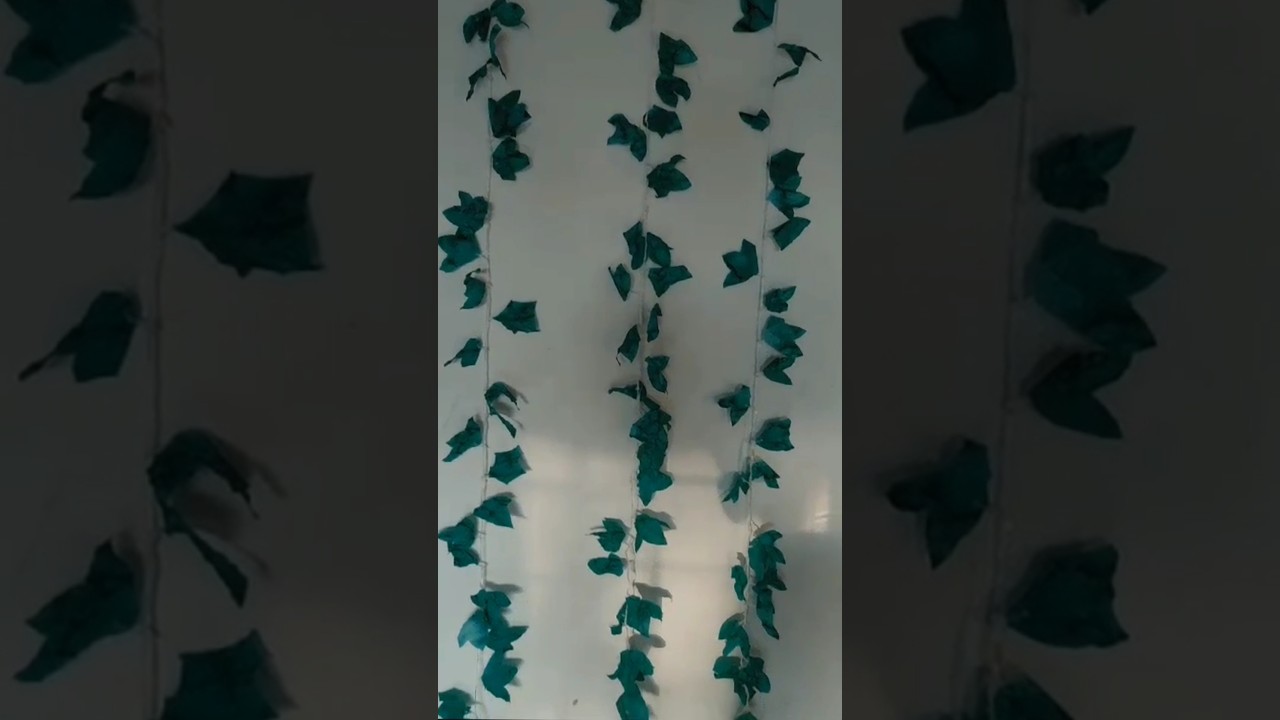 How to make artificial leaf vines subscribe 🥹❤️ #leaf #leaf vines #art #aesthetic