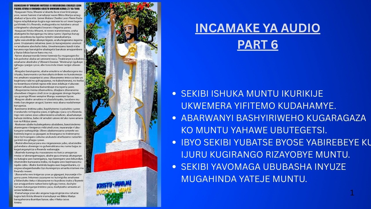 GUTSINDWA K'UBUBASHA BWASHAKAGA KURIMBURA ISI PART 6